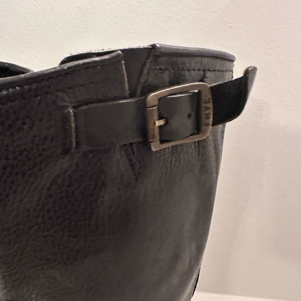 Frye engineer boots. (Veronica?) Black. 13” shaft. Good condition. Pull on. - Picture 3 of 13